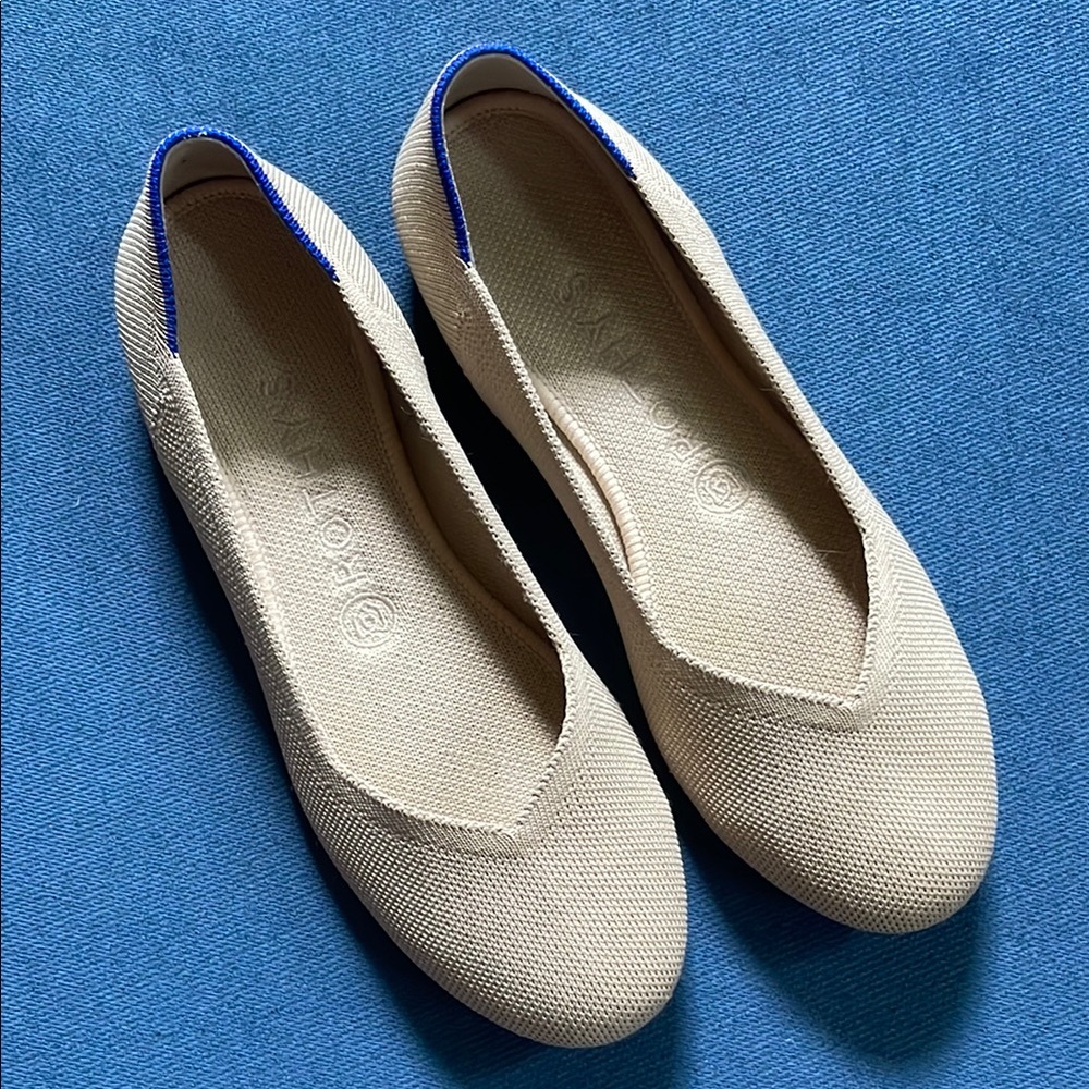 Rothy's Nude Flats Elegant and Comfortable